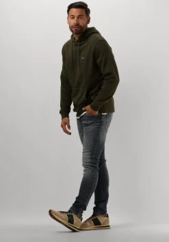 groene tommy jeans truien/vesten tjm reg s flag hoodie