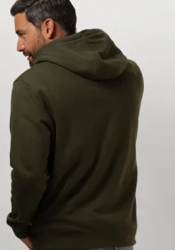 groene tommy jeans truien/vesten tjm reg s flag hoodie