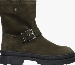 groene ton & ton biker boots lunt