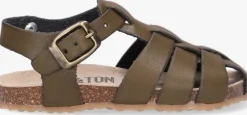 groene ton & ton platte sandalen bjorn