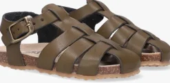 groene ton & ton platte sandalen bjorn