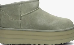 groene ugg vachtlaarzen w classic ultra mini platform