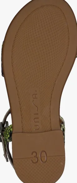 groene unisa platte sandalen lirita