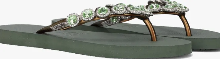 groene uzurii teenslippers beatrix