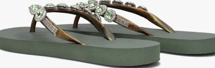 groene uzurii teenslippers beatrix