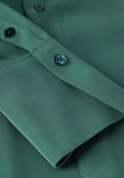 groene vanilia blouses satin wrap blouse