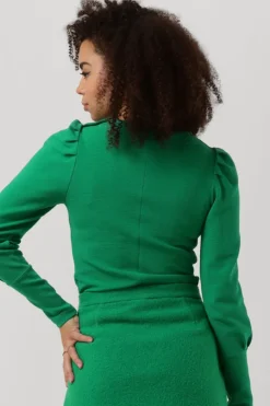 groene vanilia tops & t-shirts ribbed chic sleeve