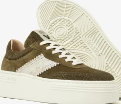 groene via vai lage sneakers isa romi