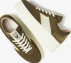 groene via vai lage sneakers isa romi