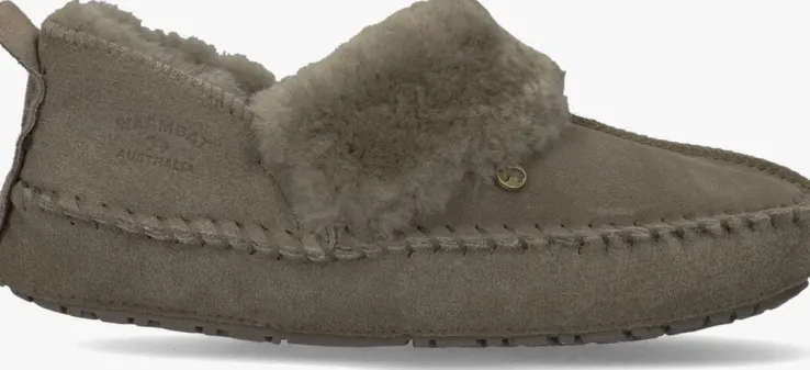 groene warmbat pantoffels barrine