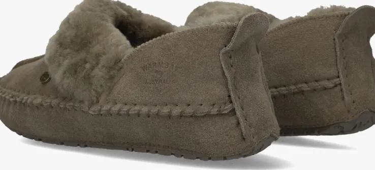 groene warmbat pantoffels barrine