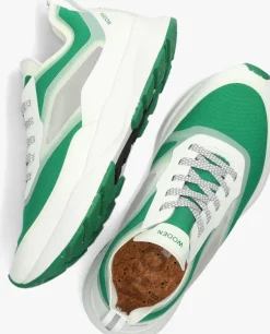 groene woden lage sneakers stelle transparan