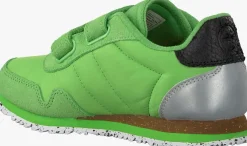groene woden lage sneakers nor suede