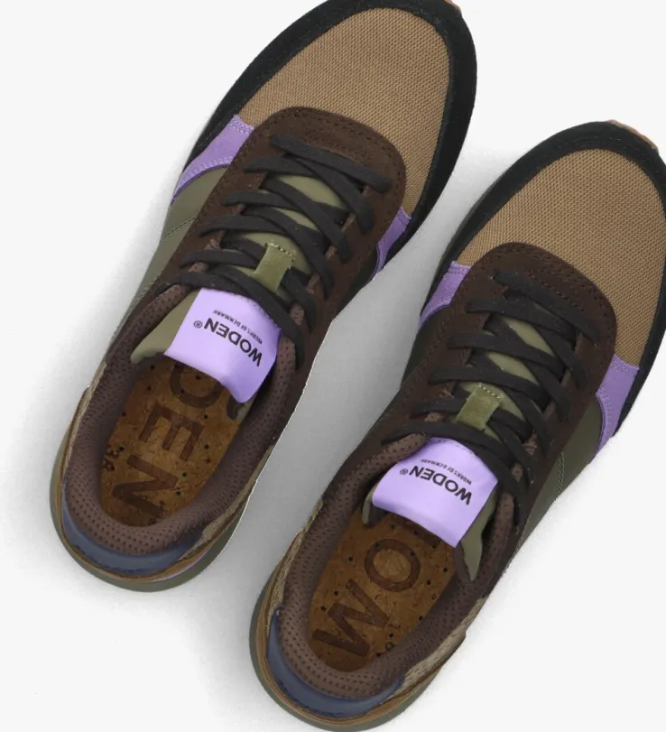 groene woden lage sneakers ronja