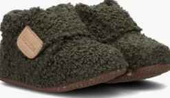 groene woden pantoffels kim teddy