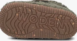 groene woden pantoffels kim teddy