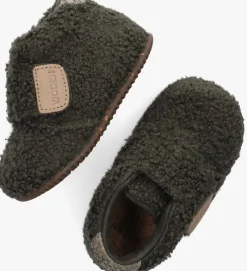 groene woden pantoffels kim teddy