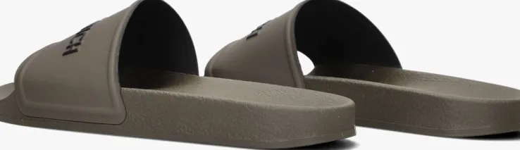 groene woolrich badslippers slide sandal