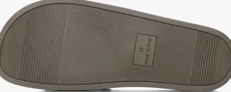 groene woolrich badslippers slide sandal