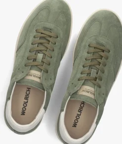 groene woolrich lage sneakers swing court manh