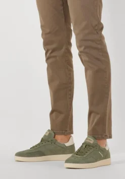 groene woolrich lage sneakers swing court manh