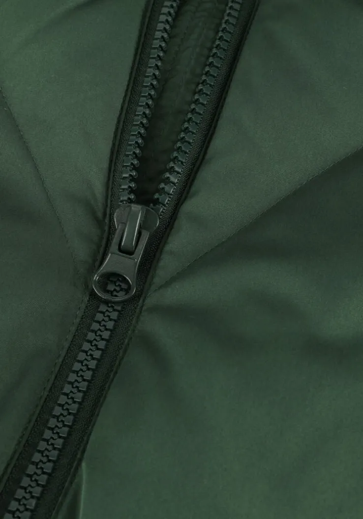 groene y.a.s. gewatteerde jas yasirma ls long down coat