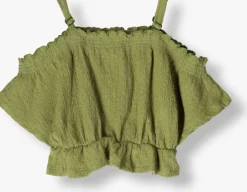 groene your wishes top broderie off shoulder top