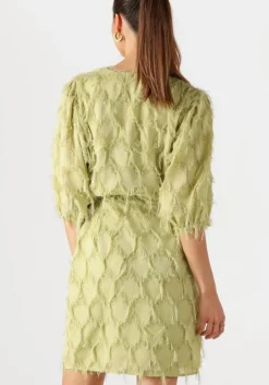 khaki aaiko mini jurk florica fringe pes 482