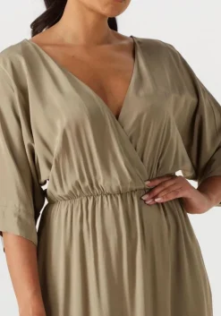 khaki access maxi jurk 53-3363-437