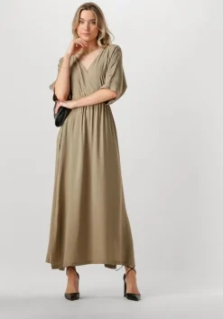 khaki access maxi jurk 53-3363-437