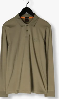 khaki boss orange polo passerby