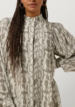 khaki bruuns bazaar mini jurk barbarea philina dress