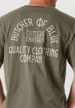 khaki butcher of blue t-shirt classic frat loose tee