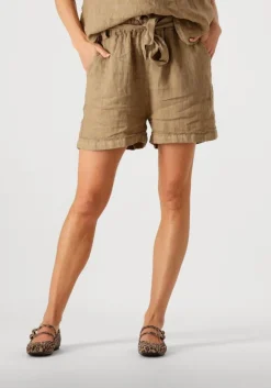 khaki by-bar korte broek june linnen short