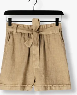 khaki by-bar korte broek june linnen short