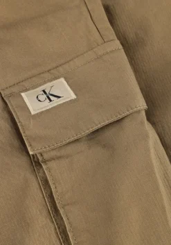 khaki calvin klein cargobroeken skinny cargo