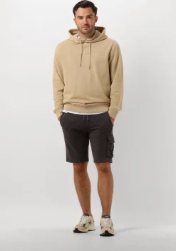 khaki calvin klein sweater washed monologo hoodie