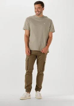 khaki calvin klein t-shirt painted calvin klein jeans tee