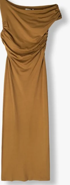 khaki edited midi jurk robinia dress