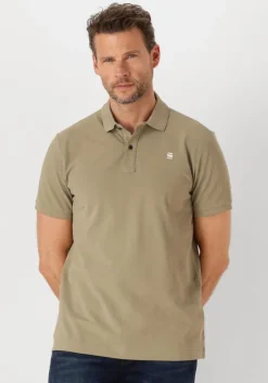 khaki g-star raw polo dunda slim polo ss