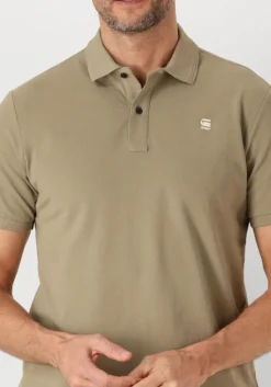 khaki g-star raw polo dunda slim polo ss