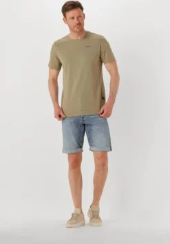 khaki g-star raw t-shirt slim base r t s/s