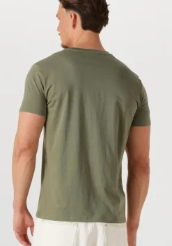 khaki lacoste t-shirt 1tht1 mens tee-shirt 12