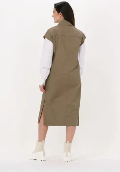 khaki levete room gilet marilyn 8 waistcoat