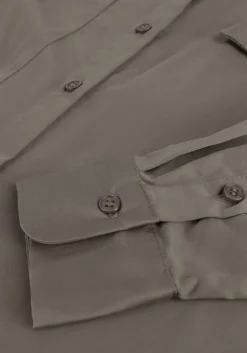 khaki levete room midi jurk isla solid 44 dress