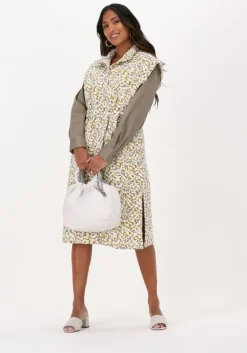 khaki levete room midi jurk isla solid 44 dress