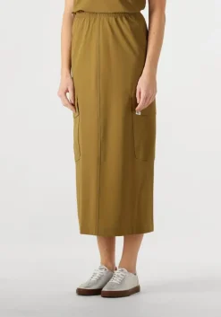 khaki penn & ink midirok skirt
