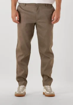 khaki plain chino theo pl linen
