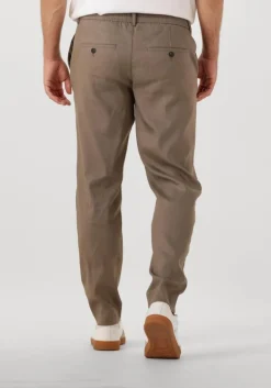 khaki plain chino theo pl linen
