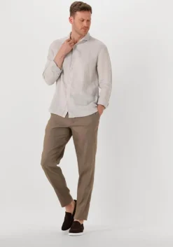 khaki plain chino theo pl linen